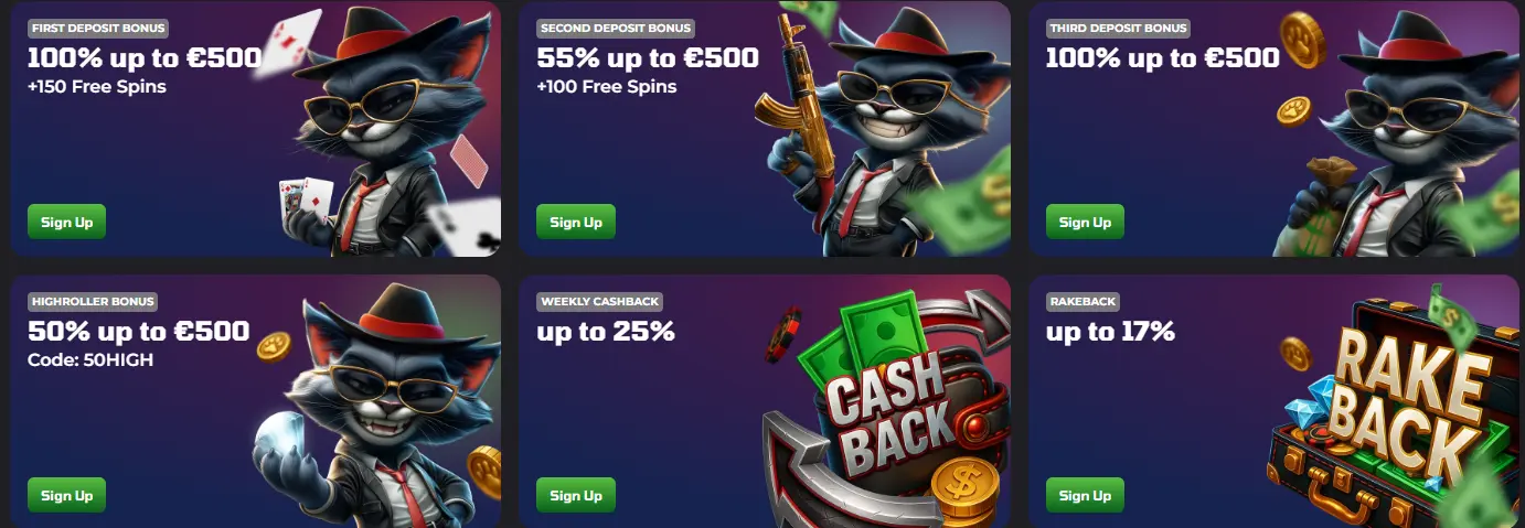 luckycapone bonuse